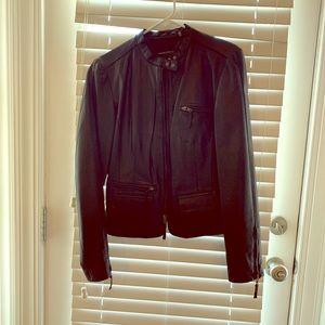 Leather jacket, size 6